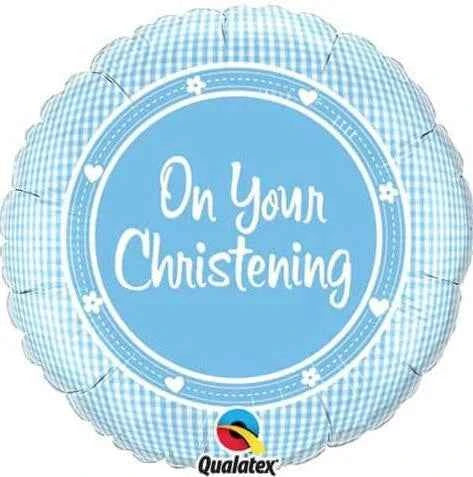 Blue On Your Christening Foil Balloon