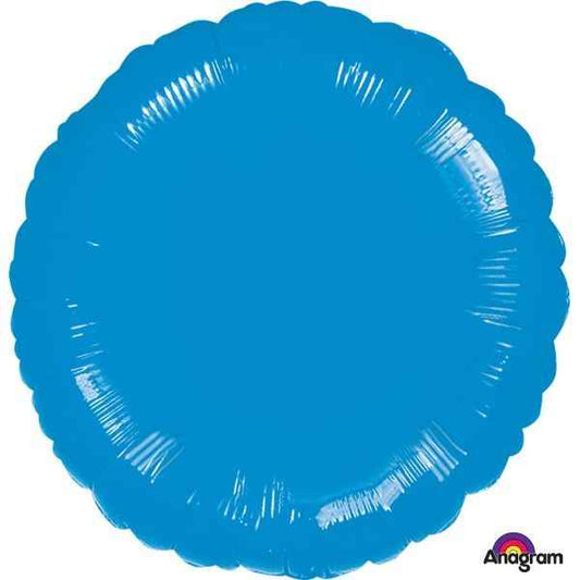 Blue Round Foil Balloon