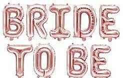 Bride To Be Foil Balloon Banner Kit Rose Gold