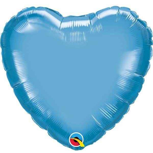 Chrome Blue Heart