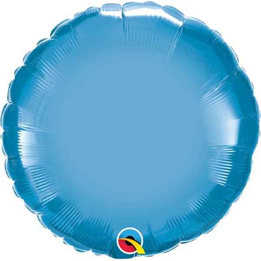 Chrome Blue Round Foil Balloon