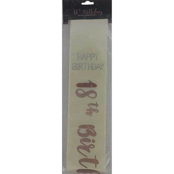 Cream & Gold 18th Sash