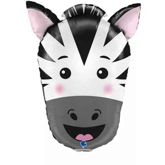 Cute Zebra Head Shaped Foil Balloon