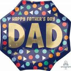 Dad Happy Fathers Day Foil Balloon