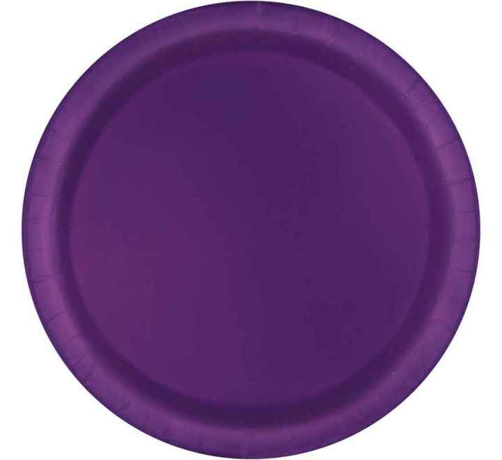 Deep Purple Plates 22cm - Stylish & Durable for Any Occasion