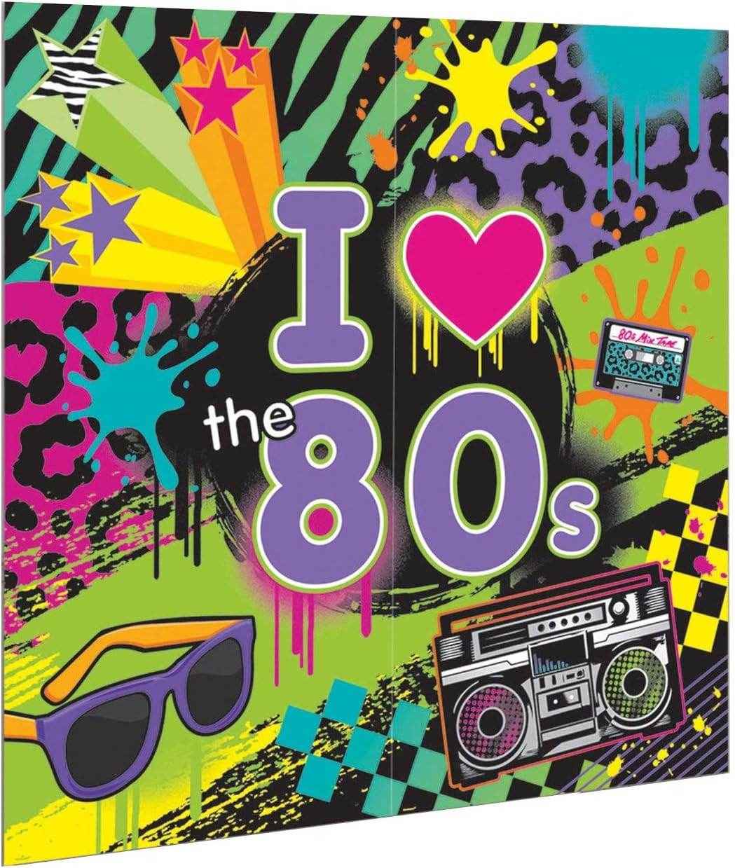 Disco 80's Party Scene Setters Wall Decorating Kit