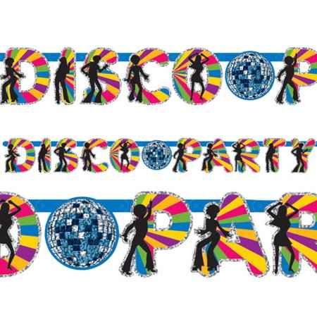 Disco Party Letter Banner