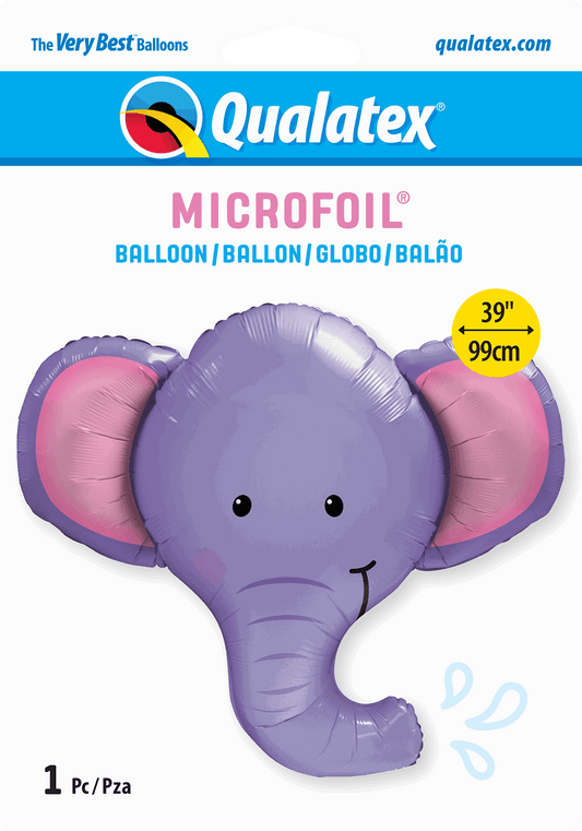 Elephant Head Shaped Foil Balloon