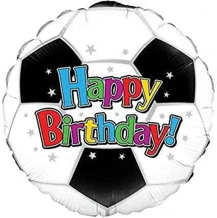 Football Happy Birthday Foil Balloon