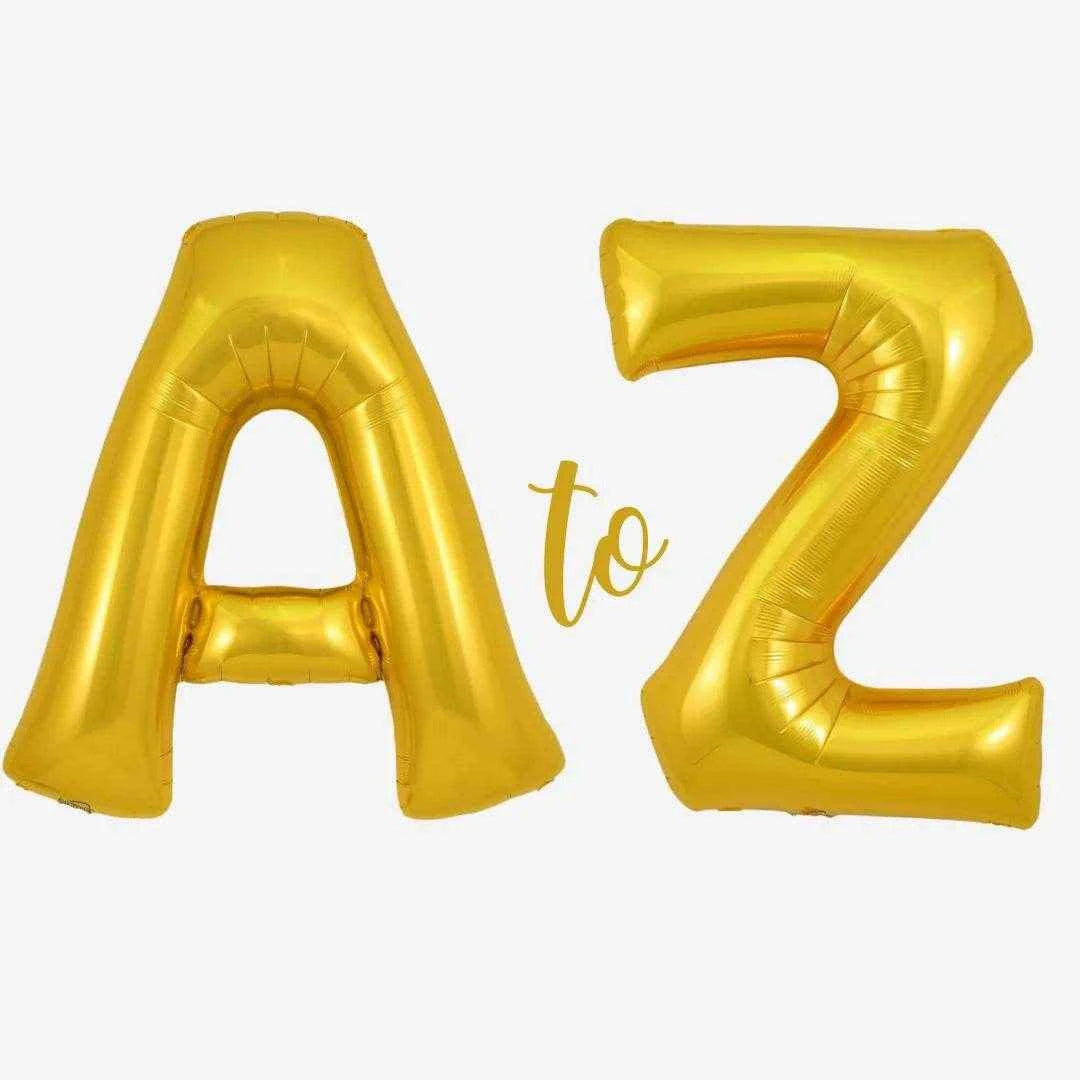 Gaint Gold Letter Foil Balloons