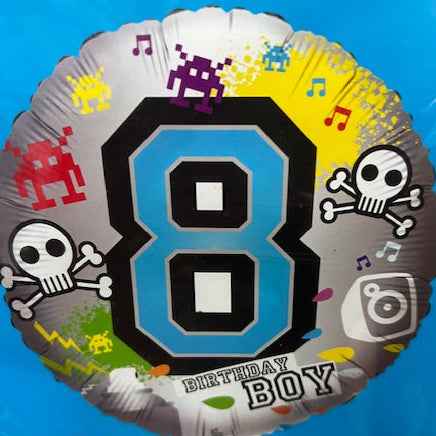 Gaming 8th Birthday Foil Balloon