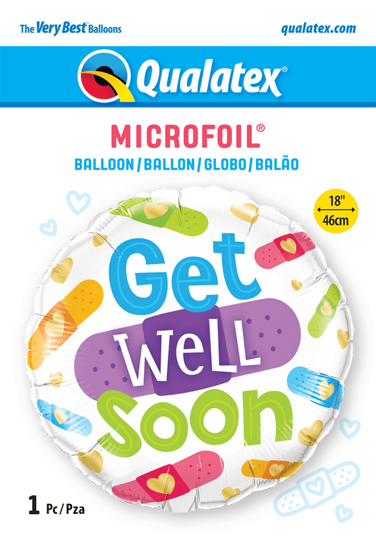 Get Well Soon Bandages Foil Balloon