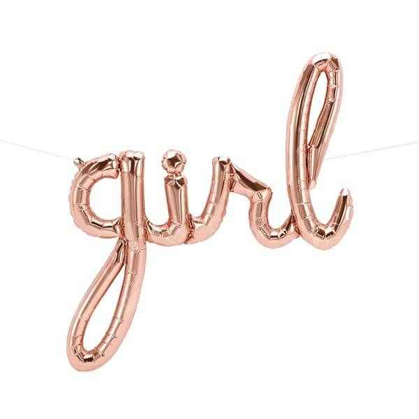 girl Script Phrase Rose Gold