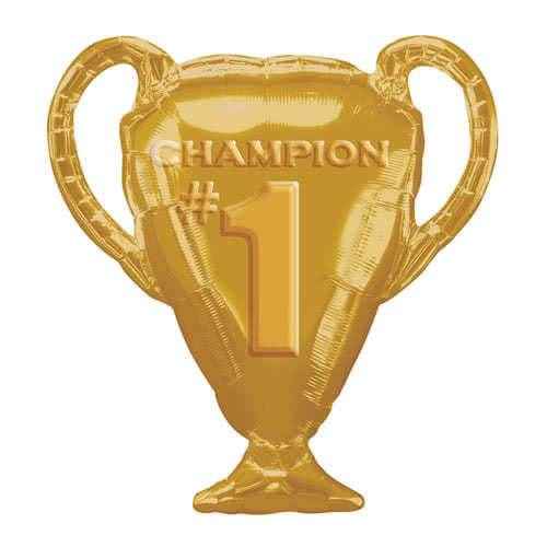 Gold Champion Trophy Foil Balloon