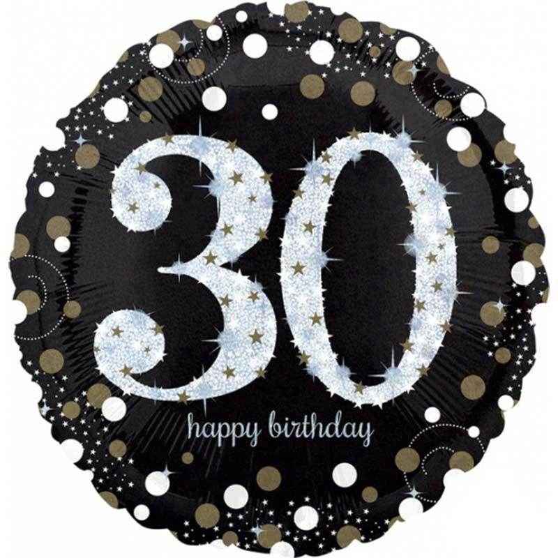 Gold Sparkling Celebration 30 Birthday Foil Balloon