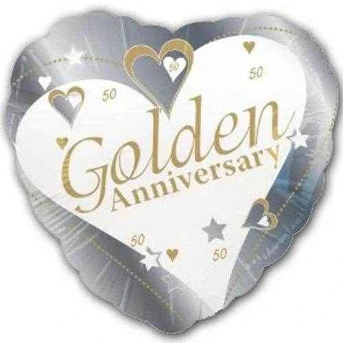 Golden Anniversary Foil Balloon