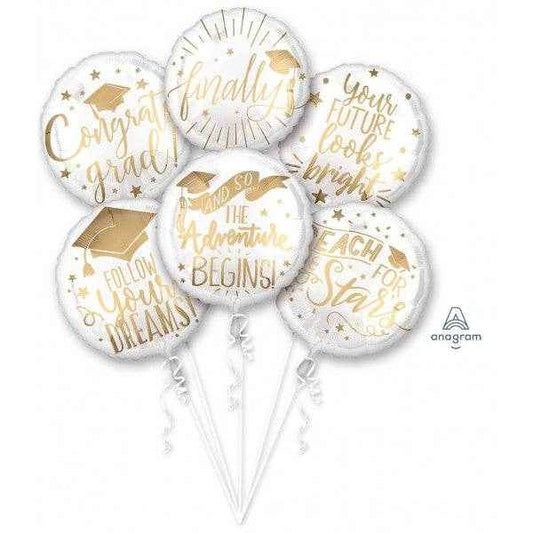 Grad Message Balloon Bouquet