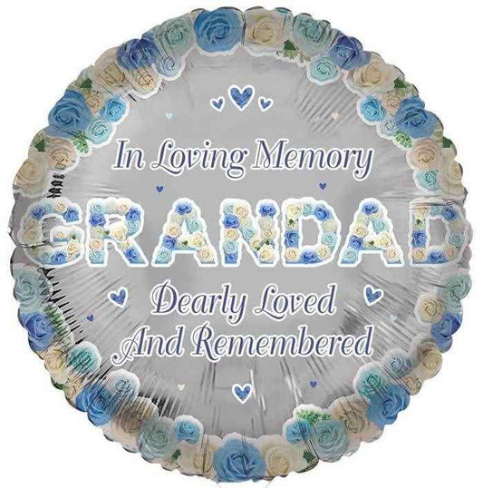 Grandad Remembrance Foil Balloon