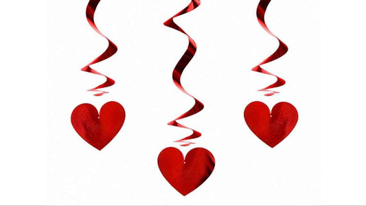 Hanging Heart Swirls