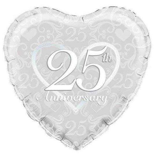Happy 25th Anniversary Foil Balloon