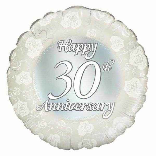 Happy 30th Anniversary Foil Balloon