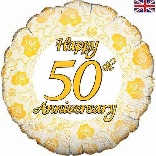 Happy 50th Anniversary Foil Balloon