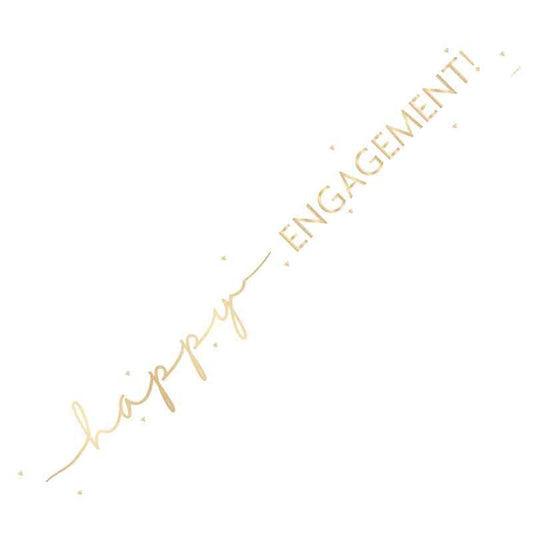 Happy Engagement Foil Banner