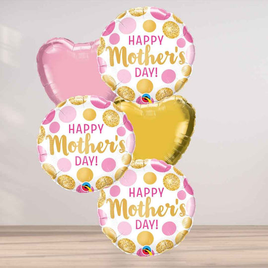 Happy Mothers Day 5 Balloon Cluster