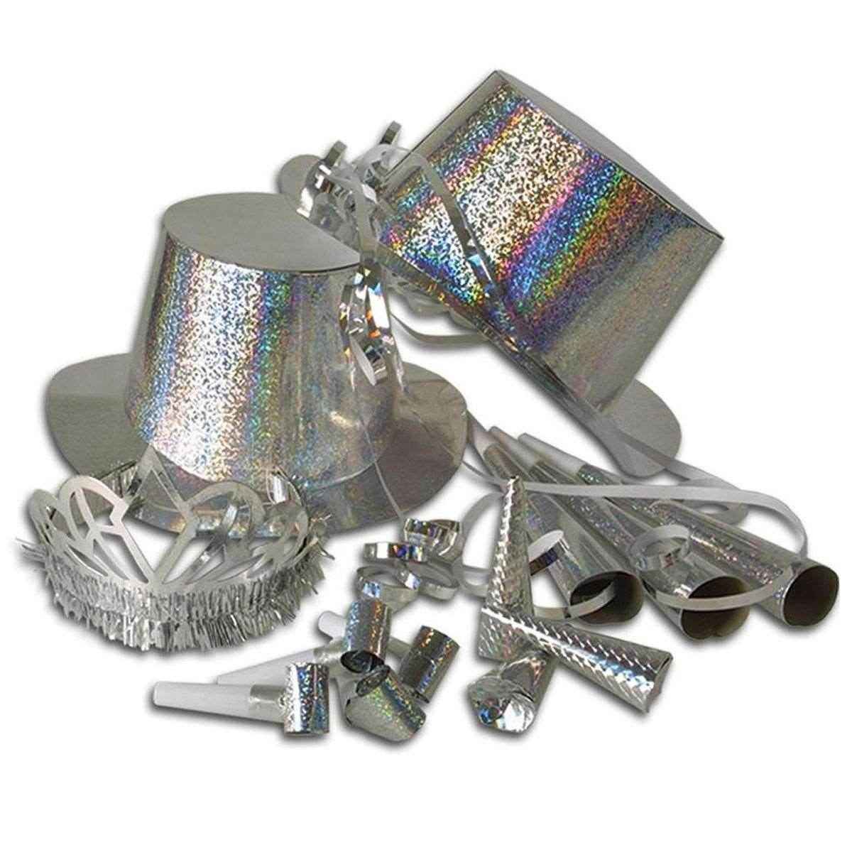 Happy New Year 10 Person Holographic New Year Party Pack