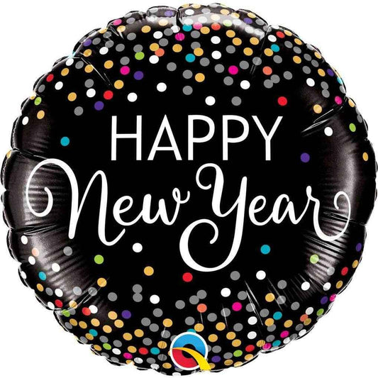 Happy New Year Dots Foil Balloon