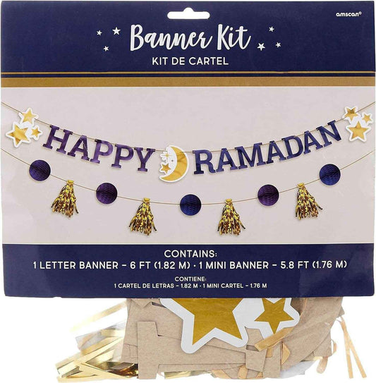 Happy Ramadan Paper Banner