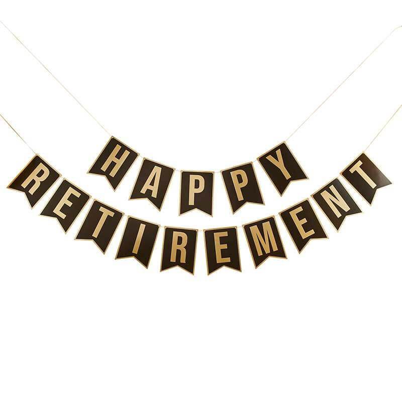 Happy Retirement Letter Banner