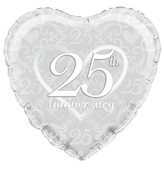 Happy 25th Anniversary Foil Balloon