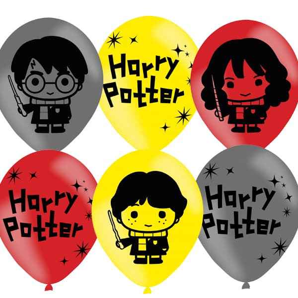 Harry Potter 4 Sided Latex Balloons
