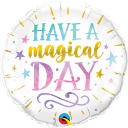 Unicorn Magical Day Round Foil Balloon