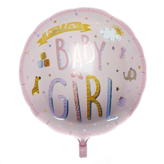 Hello Baby Girl 31 Inch Foil Balloon