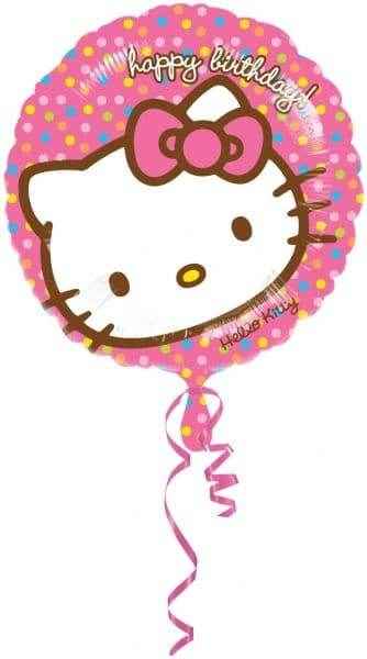 Hello Kitty Birthday Foil Balloon