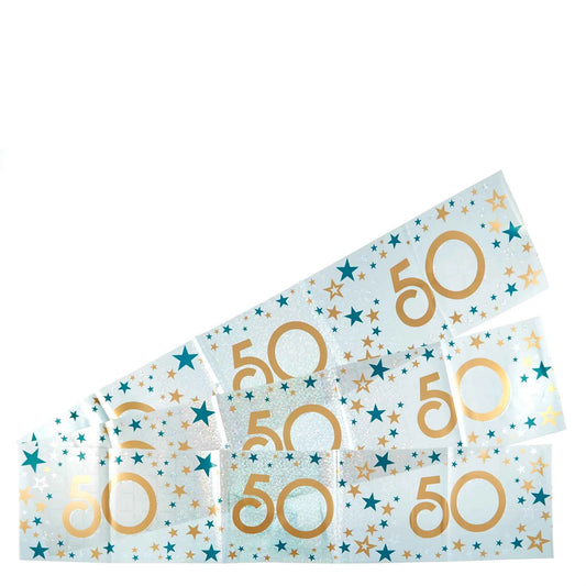 Holographic 50th Birthday / Anniversary Party Banner