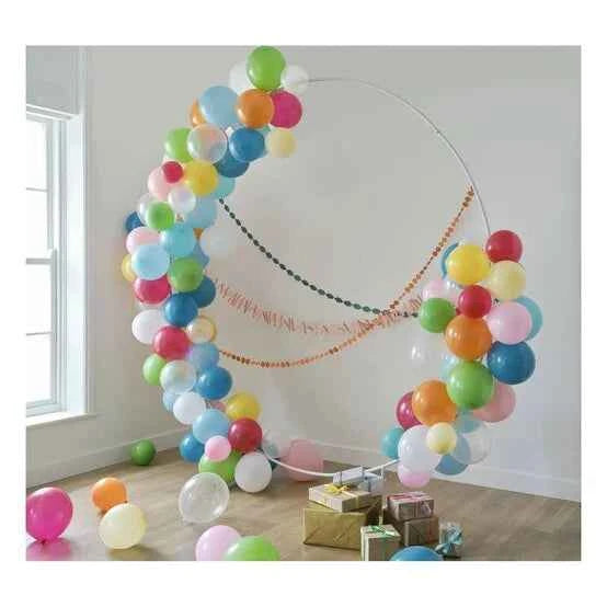 Hoop Frame Hire ONLY - Elegant White Arch for Events