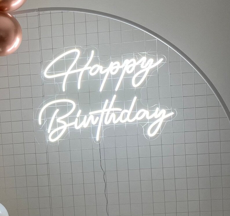 Led Happy Birthday Sign HIRE ONLY NOT FOR SALE