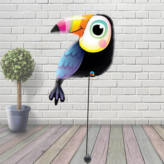 Colourful Toucan Shaped Foil Balloon - Eternity Party Express