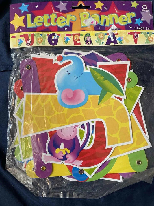 Jungle Party Letter Banner