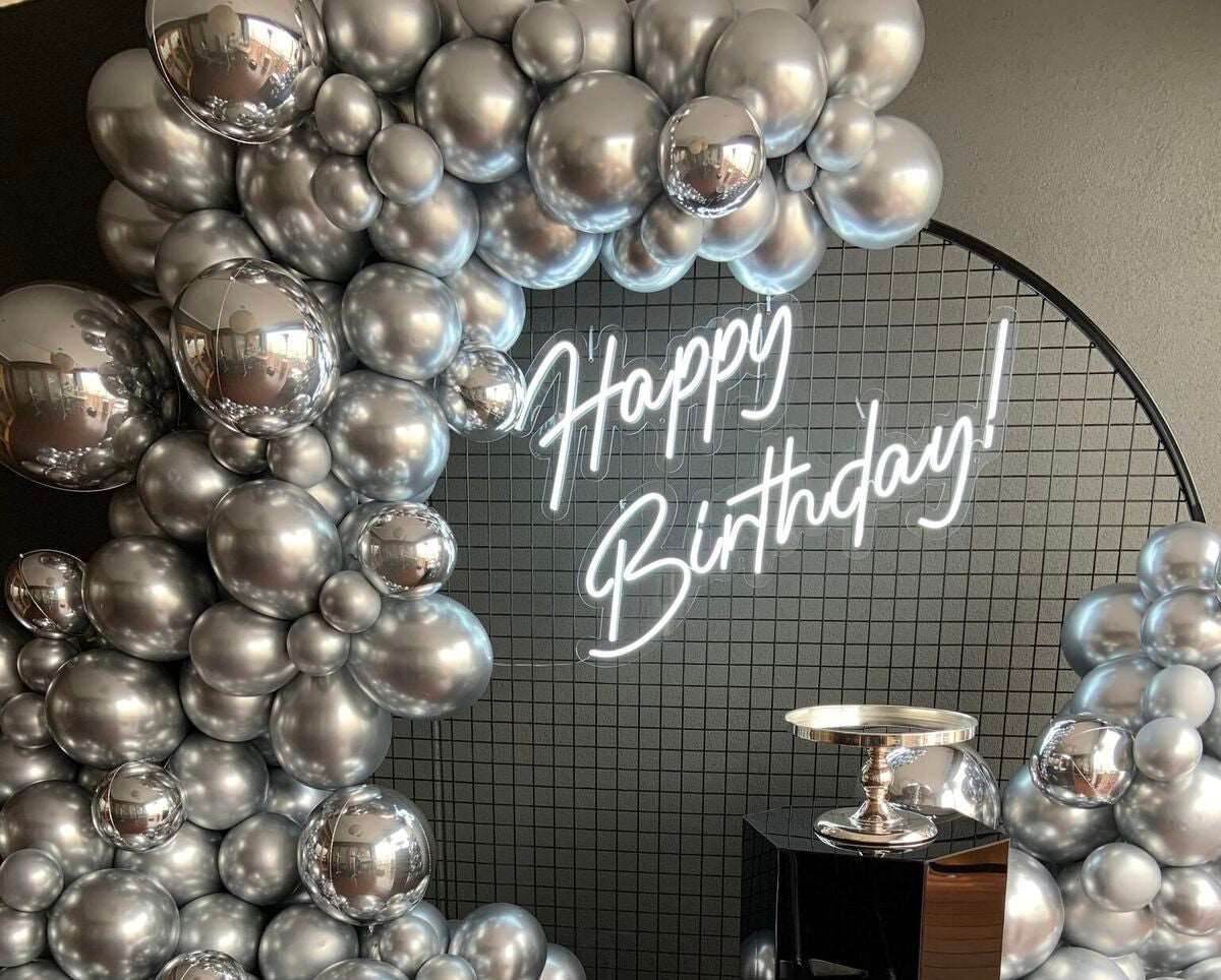 Led Happy Birthday Sign HIRE ONLY NOT FOR SALE - Eternity Party Express