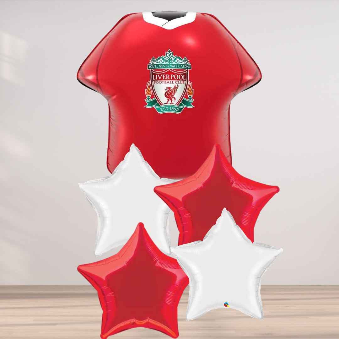 Liverpool Balloon Cluster - Celebrate with Team Spirit!
