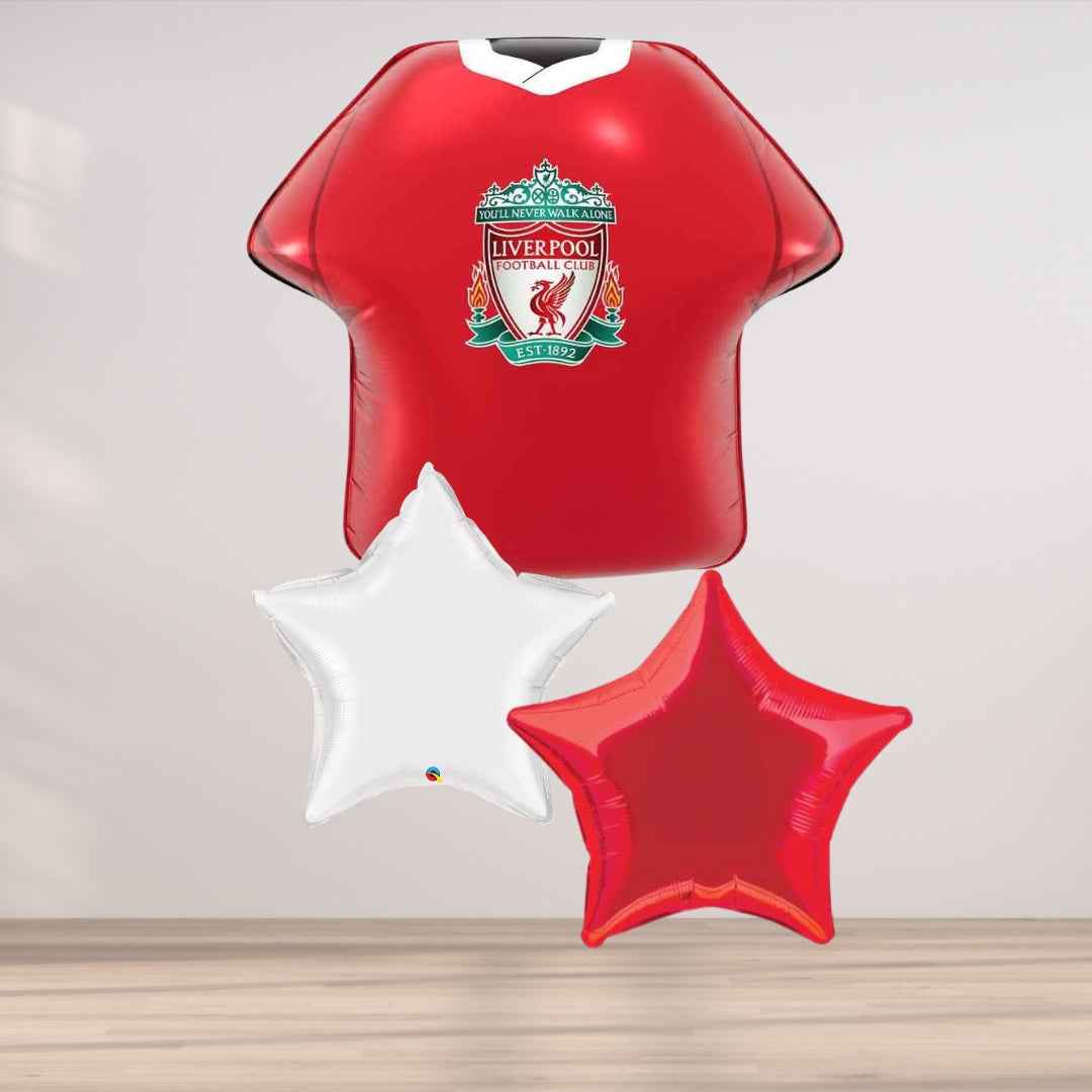 Liverpool Balloon Cluster - Celebrate with Team Spirit!