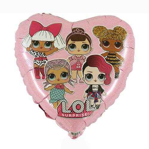 Lol Surprise Pink Heart Foil Balloon