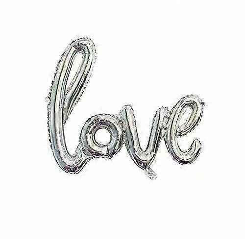 Love Script Phrase Silver
