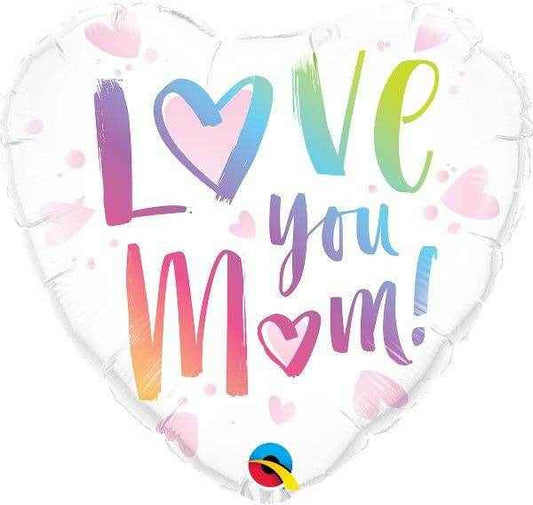 Love you M Heart Shape Foil Balloon