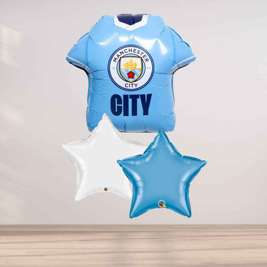Manchester City Balloon Cluster - Celebrate in Team Colors