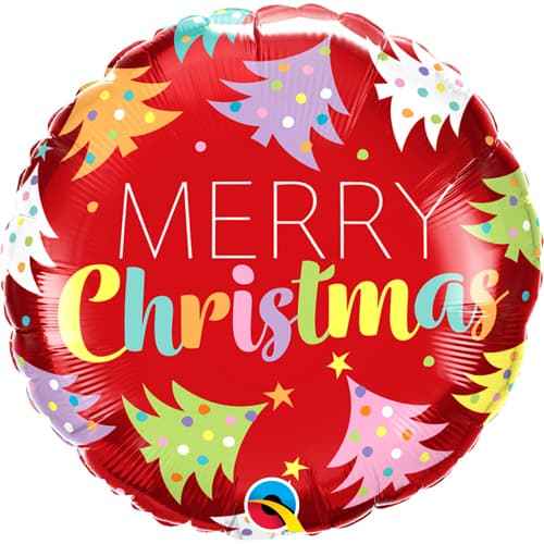 Merry Christmas Round Foil Balloon